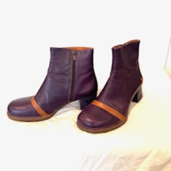 ART Company Purple Ankle Boots - Picture 4 of 7
